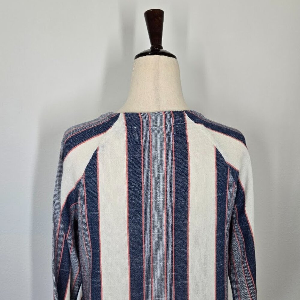 CLOTH & STONE by ANTHROPOLOGIE stripes button down blouse Sz S - Picture 6 of 9
